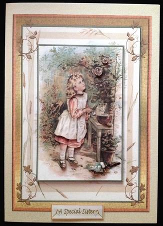 Vintage In the Garden Decoupage Topper by Carol Bath 