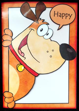 Funny Card Orange Brown Dog 101 by Carol Bath 