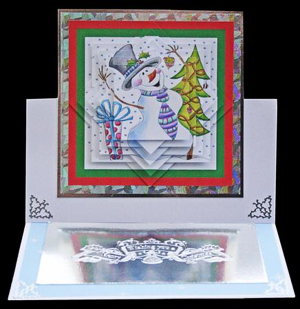 Happy Snowman Star Pyramid by Carol Bath 