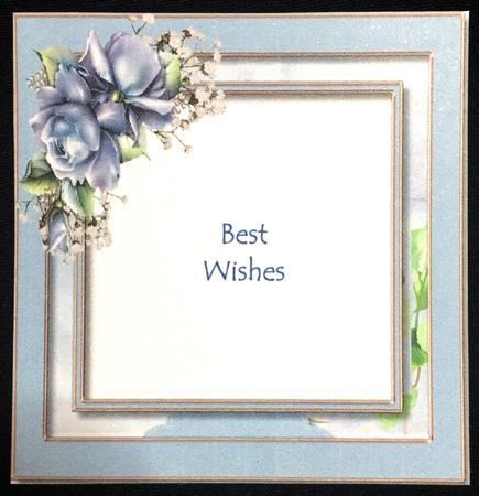 Incert Blue Porceline Roses  by Carol Bath 