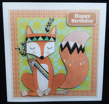 Tribal Fox Birthday / Father's Day Mini Kit by Carol Bath 