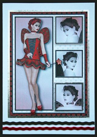 Ladybird Fae Decoupage by Carol Bath 