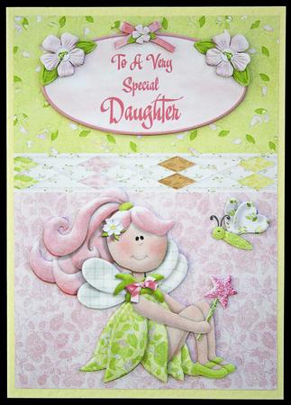 Special Daughter Decoupage Card by Carol Bath 