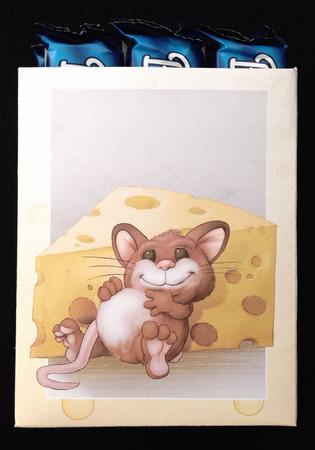 Too Much Cheese Mouse Mini Gift Bag by Carol Bath 