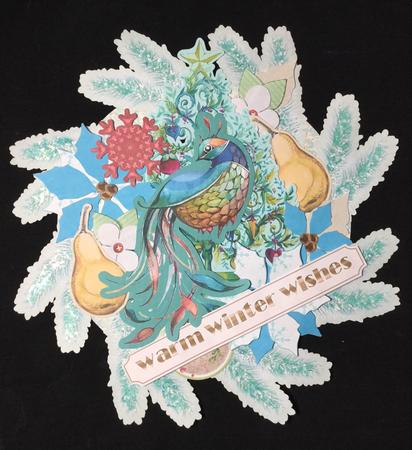 Partridge in a Pear Tree Design a 3D 8"x8" Wreath by Carol Bath 