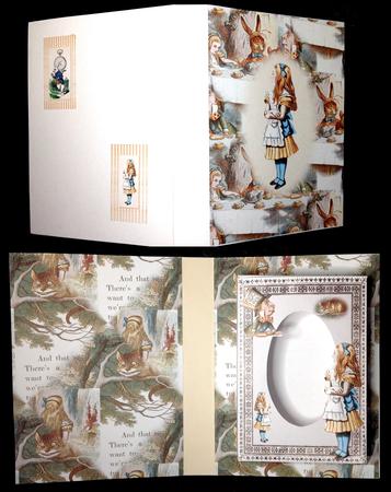 Alice in Wonderland - Combi Card/box Jpegs for Handcuttings by Carol Bath 