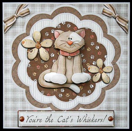 You're the Cats Whiskers Quick Card by Carol Bath 
