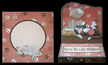 Purrfect Birthday! Easel Drawer Card Kit by Carol Bath 