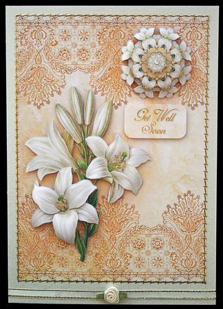 Vintage Floral 74.1, Lilies by Carol Bath 