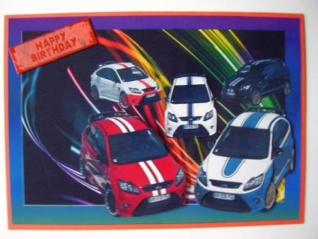 Ford Focus St Collection Decoupage by Carol Cadman
