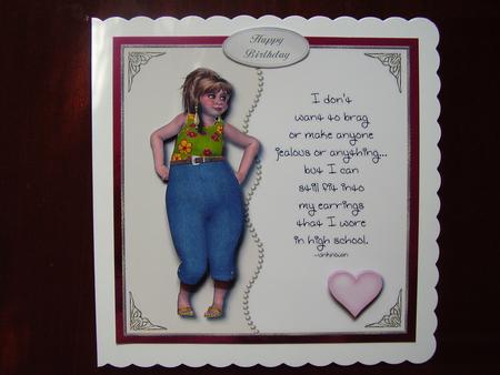 Still Fit Card Topper by Carol Cadman