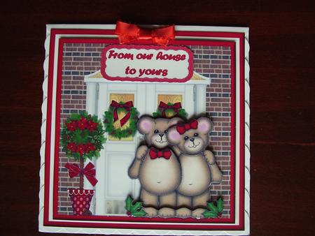 Merry Christmas Bears - to Both of You by Carol Cadman