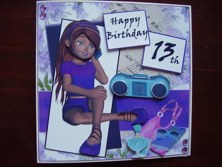 Bumber Kit- 8 Sheets for Teenage Girl Birthdays #1 by Carol Cadman