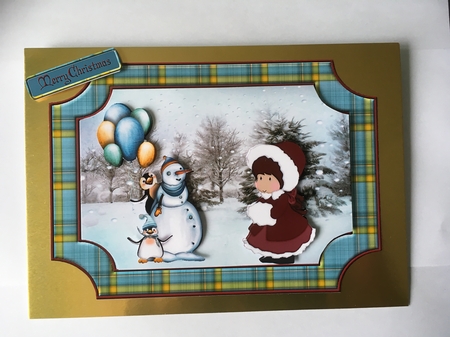 Winter Walk with Topper & Decoupage by Carol Saunders 