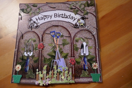 8 x 8 Gardening Birthday Scalloped Corner Kit by Carol Saunders 