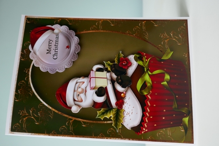 Fabulous Father Christmas Cupcake by Carol Saunders 