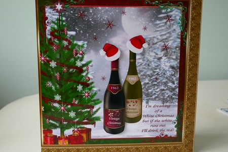 Im Dreaming of a White Christmas Topper by Carol Saunders 