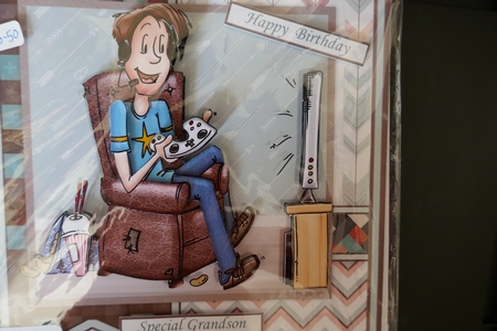 ONLINE GAMER 7.5 Decoupage, Ages & Insert Mini Kit by Carol Saunders 