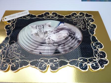 Looking at You Cat in a Mirror Topper by Carol Saunders 