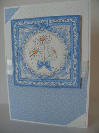 Denim and Daisies - Twisted Spiral Side Stacker by carol croft