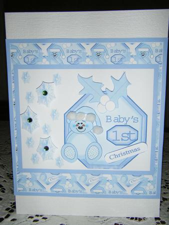 Blue Baby First Christmas by Carol Downham