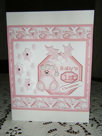 Babys First Christmaspink by Carol Downham