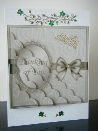 Thinking of You Scallop Corner Side Stacker Topper by Carol Downham