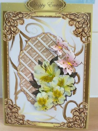 Flowers & Butterflies Serenity Card Front 3 by Carol Pollock