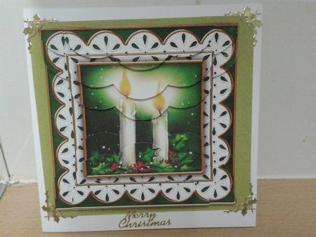 Candle Duo Anglaise 5in Top and Bottom Scallop Stacker by Carol Pollock