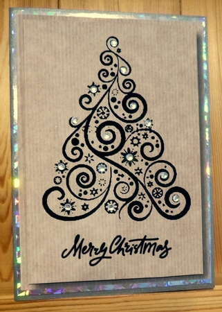 Kraft Paper Stamp Topper - Tree by CAROL LODGE