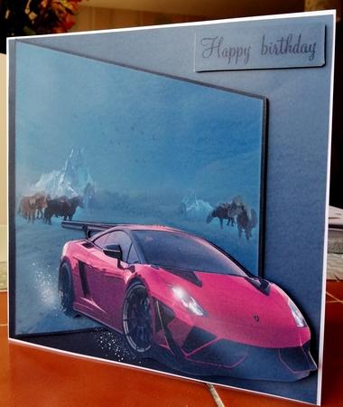 red lamborghini by CAROL LODGE