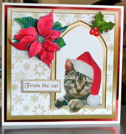 SC Christmas kitty by CAROL LODGE