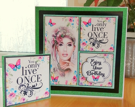 You Only LIve Once Panel Card by CAROL LODGE