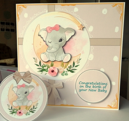 Elephant - new baby by CAROL LODGE