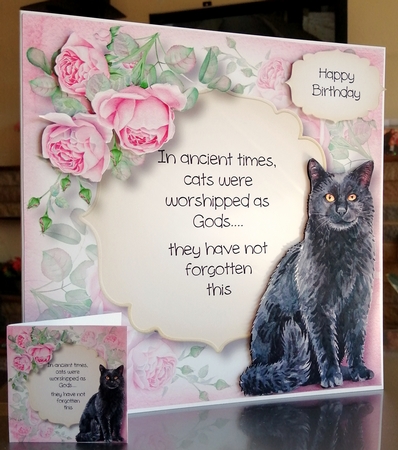 Cats Were Worshipped As Gods 8x8 by CAROL LODGE