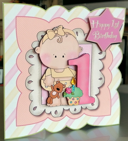 Babys 1st Birthday - Girl by CAROL LODGE