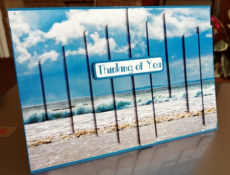SLAT CARD - BREAKING WAVE by CAROL LODGE