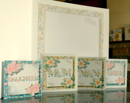 Family Names Pretty Flowers QUICK TOPPER Bumper Kit by CAROL LODGE