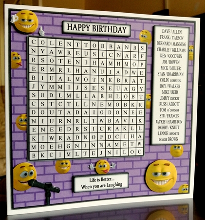 WORD SEARCH, THE COMEDIANS by CAROL LODGE