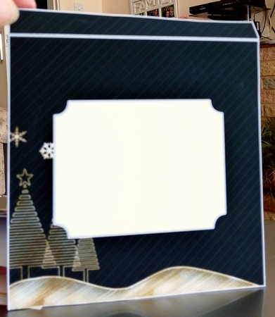 Golden Christmas Wishes - Tent Card by CAROL LODGE