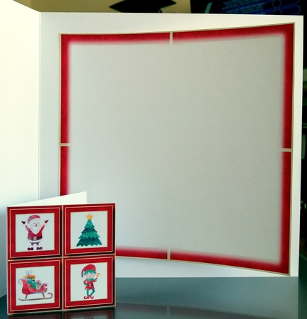 Santa & Elf New Christmas Quad Frame by CAROL LODGE