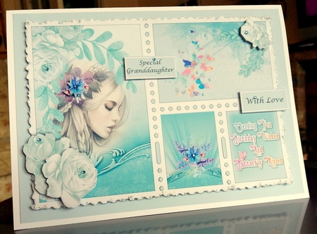 A5 4 Frames Butterfly Kisses by CAROL LODGE
