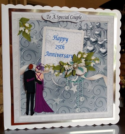 Silver Anniversary Art Deco Couple by CAROL LODGE