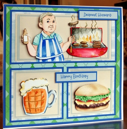 Barbie King 6x6 card by CAROL LODGE