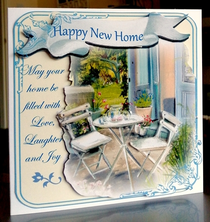 New Home Garden Patio Scene by CAROL LODGE