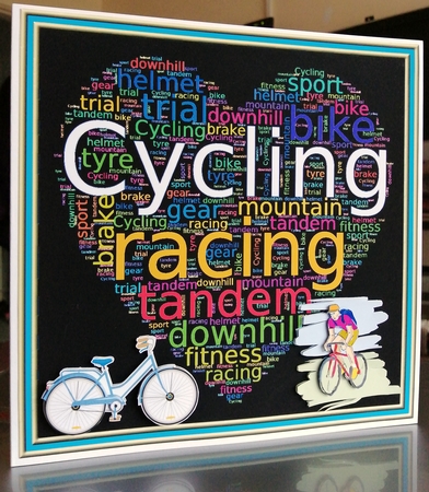 WORD HEART - CYCLING INSERT by CAROL LODGE