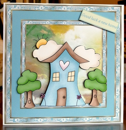 A New home 6x6 card by CAROL LODGE
