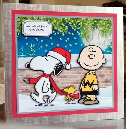 Charlie, Snoopy and Woodstock Christmas by CAROL LODGE