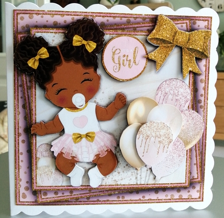 Its A Girl Mini Kit #1    by CAROL LODGE