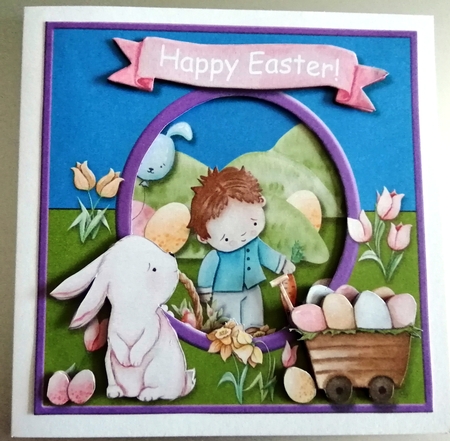 Easter Aperture card by CAROL LODGE